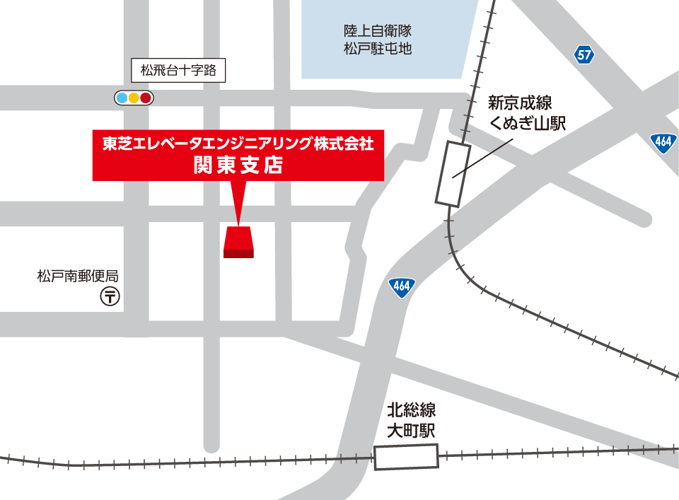 関東支店所在地の地図